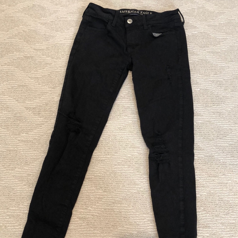 Black American eagle jeans